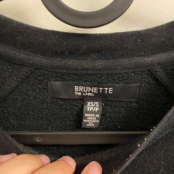 Brunette The Label, Girls Cropped Crew Neck XS/S - Picture 3 of 3